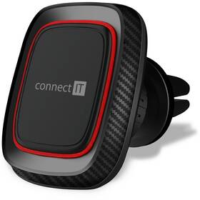 Držák na mobil Connect IT InCarz 4Strong360 Carbon, magnetický, do mřížky černá barva
