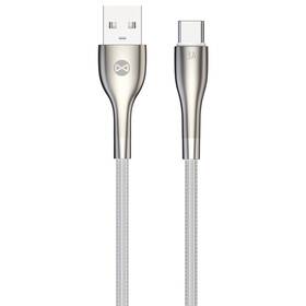 Kabel Forever Sleek USB/USB-C, 3 A, 1 m (GSM171168) bílý