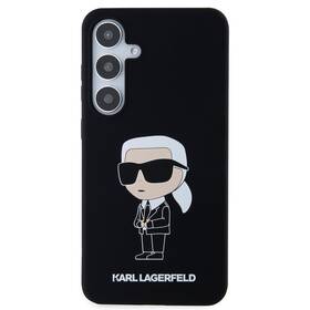 Kryt na mobil Karl Lagerfeld Liquid Silicone Ikonik NFT na Samsung Galaxy S24 (KLHCS24SSNIKBCK) černý
