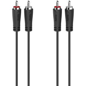 Kabel Hama audio, 2x Cinch/2x Cinch, 3m černá barva
