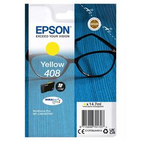 Inkoustová náplň Epson 408 DURABrite Ultra, 1100 stran (C13T09J44010) žlutá