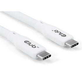 Kabel Club3D USB-C 4.0, 20Gbps, 4K60Hz, PD 240W, 2m bílá barva
