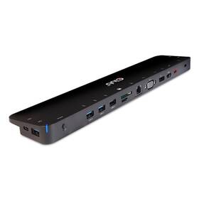 Dokovací stanice Club3D USB-C s napájecím adaptérem Triple Display Dynamic PD, 65 W černá barva
