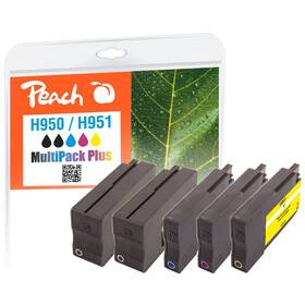 Inkoustová náplň Peach HP 950/951, MultiPack Plus, 2x46, 3x14 ml - CMYK (319863)