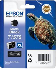 Inkoustová náplň Epson T1578, 25,9 ml - matná černá (C13T15784010)