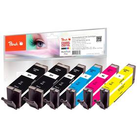 Inkoustová náplň Peach Canon PGI-550XL/CLI-551XL, MultiPack Plus, 2x22, 4x11 ml - CMYK (318165)