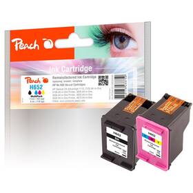 Inkoustová náplň Peach HP 652, MultiPack, 455/210 stran - CMYK (320098)