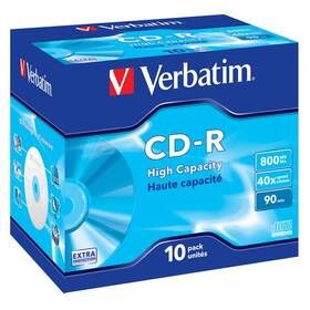 Verbatim Extra Protection CD-R DL 800MB/90min, 40x, jewel box, 10ks