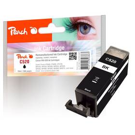 Inkoustová náplň Peach Canon PGI-520BK, 19 ml (313923) černá