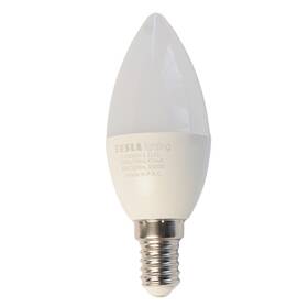 Žárovka LED Tesla svíčka, E14, 6W, teplá bílá (CL140630-1)