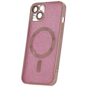 Kryt na mobil CPA Mag Glitter Chrome na Apple iPhone 15 (GSM175265) růžový