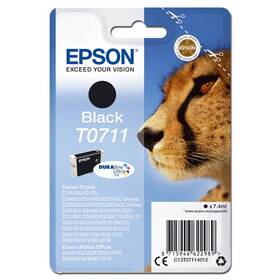 Inkoustová náplň Epson T0711, 7,4 ml (C13T07114012) černá