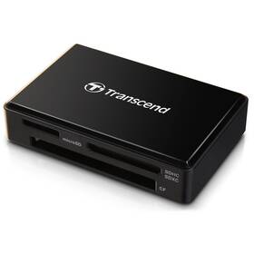 Čtečka paměťových karet Transcend RDF8, USB-A/SDHC, SDXC, microSDHC, microSDXC, CompactFlash (TS-RDF8K2) černá
