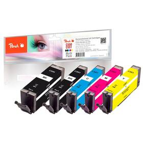 Inkoustová náplň Peach Canon PGI-550/CLI-551 MultiPack, 1x18, 4x8,5 ml - CMYK (320123)