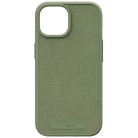 Kryt na mobil Njord Suede MagSafe na Apple iPhone 15 (NA51SU06) zelený