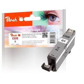 Inkoustová náplň Peach Canon CLI-526GY, 9 ml (314463) šedá