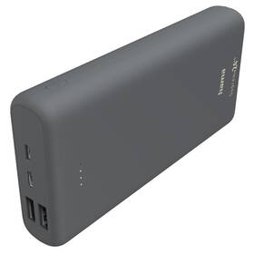 Powerbank Hama Supreme 24HD, 24 000 mAh (201670) šedá