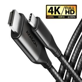 Kabel Axagon USB-C / HDMI 2.0, 1.8m, 4K/60Hz HDR10 (RVC-HI2MC) černý