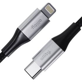 Kabel Allity AUC-01, 27W, USB-C/Lightning, 1m černá barva
