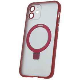 Kryt na mobil CPA Mag Ring na Apple iPhone 12 (GSM172045) červený