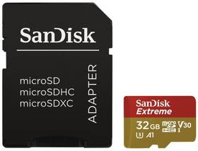 SanDisk Micro SDHC Extreme 32GB UHS-I U1 (100R/60W) + adaptér