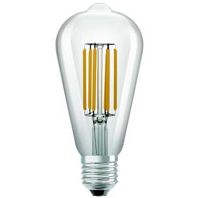 Žárovka LED Osram Classic Edison A Filament 3,8W Clear E27, teplá bílá (4099854009693)