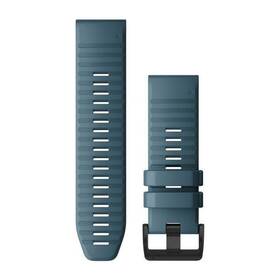 Řemínek Garmin QuickFit 26mm, silikonový, modrý, černá přezka (010-12864-03)