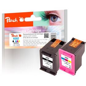 Inkoustová náplň Peach HP 302, MultiPack, 215/180 stran - CMYK (319615)