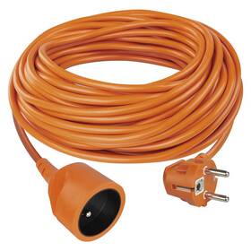 Kabel prodlužovací EMOS 1x zásuvka, 30m oranžový - rozbaleno - 24 měsíců záruka