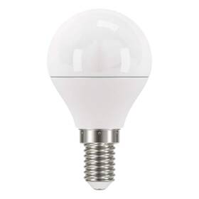 Žárovka LED EMOS mini globe, 5W, E14, studená bílá (1525731101)