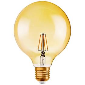 Žárovka LED Osram Vintage 1906 Globe 52 Filament 6,5W 824 Gold E27, teplá bílá (4058075809406)