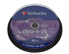 Verbatim DVD+R DualLayer, 8.5GB, 8x, 10cake