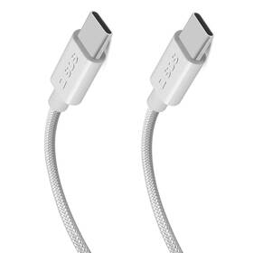 Kabel SBS USB-C/USB-C, PD, 240 W, 2 m šedá barva
