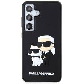 Kryt na mobil Karl Lagerfeld 3D Rubber Karl and Choupette na Samsung Galaxy S24 (KLHCS24S3DRKCNK) černý