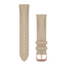 Garmin Quick Release Bands (20 mm), Light Sand Italian Leather, růžovozlatá přezka