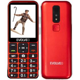 Mobilní telefon Evolveo EasyPhone LT - seniorský (EP-880-LTR) červený