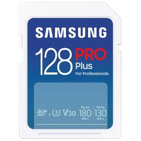 Paměťová karta Samsung SDXC PRO+ 128GB UHS-I U3 (180R/130W) (MB-SD128S/EU)