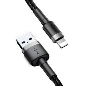 Kabel Baseus Cafule USB/Lightning, 1m (CALKLF-BG1) černý/šedý