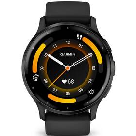 Chytré hodinky Garmin Venu 3 - Slate/Black Silicone Band (010-02784-01) - s kosmetickou vadou - 12 měsíců záruka