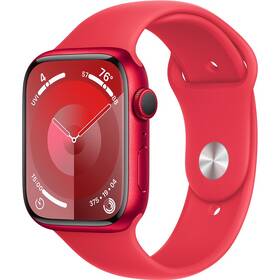 Chytré hodinky Apple GPS 45mm pouzdro z hliníku (PRODUCT)RED - (PRODUCT)RED sportovní řemínek - S/M 
