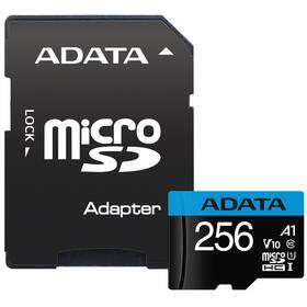 Paměťová karta ADATA Premier MicroSDHC 256GB UHS-I (85R/20W) + adaptér 
