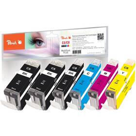 Inkoustová náplň Peach Canon PGI-5/CLI-8, MultiPack Plus, 2x26 ml, 4x13 ml - CMYK (319175)
