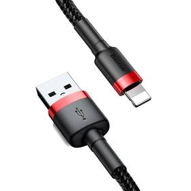 Kabel Baseus Cafule USB/Lightning, 1,5A, 2m (CALKLF-C19) černý/červený