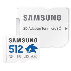 Samsung Micro SDXC PRO Plus 512GB UHS-I U3 (180R/130W) Sonic the Hedgehog™ + SD adaptér