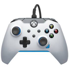 Gamepad PDP Wired Controller pro Xbox One/Series - Ion White (049-012-WB)