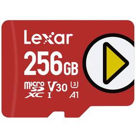 Paměťová karta Lexar PLAY microSDXC 256GB UHS-I, (160R/100R) C10 A1 V30 U3 (LMSPLAY256G-BNNNG)