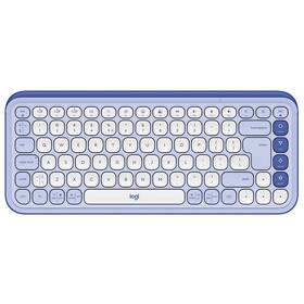 Klávesnice Logitech POP ICON, US layout fialová barva
