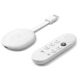Multimediální centrum Google Chromecast Google TV bílý - zánovní - 24 měsíců záruka