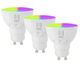 Chytrá žárovka IMMAX GU10 4,8W RGB+CCT, ZigBee, Tuya, 3ks (07777C)