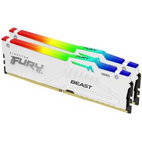 Paměťový modul DIMM Kingston FURY Beast White RGB XMP DDR5 32GB (2x16GB) 6400MHz CL32 (KF564C32BWAK2-32)